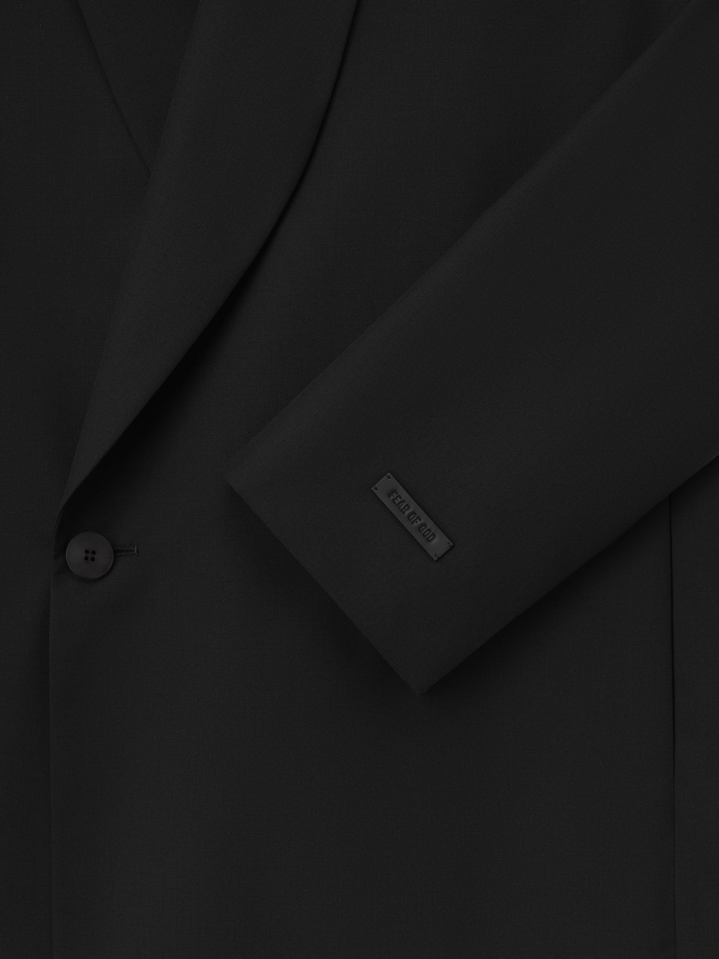 Double-Breasted Wool Poplin Shawl Collar Jacket