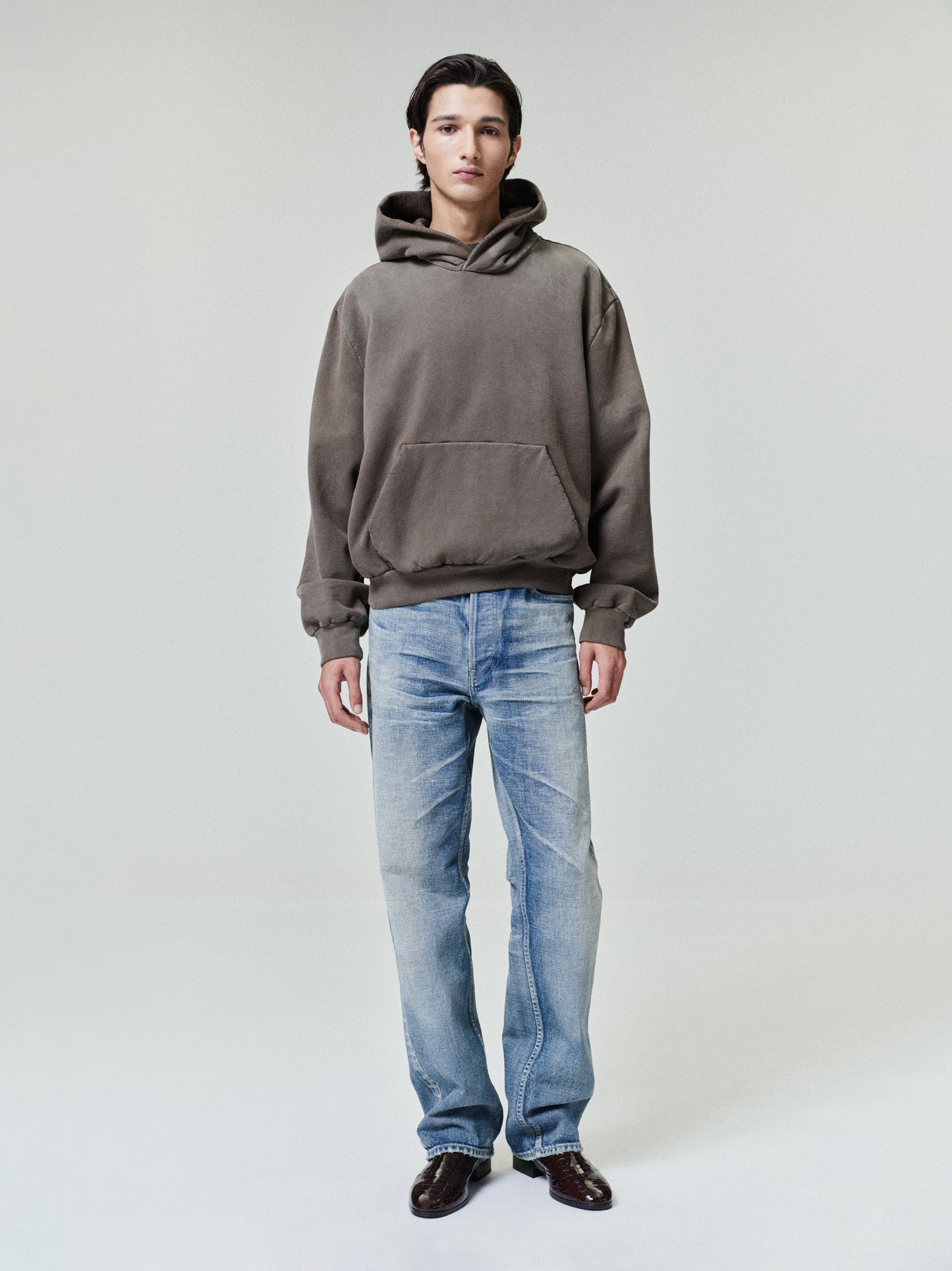 Sunfaded Classic Half Raglan Hoodie W/ Pocket