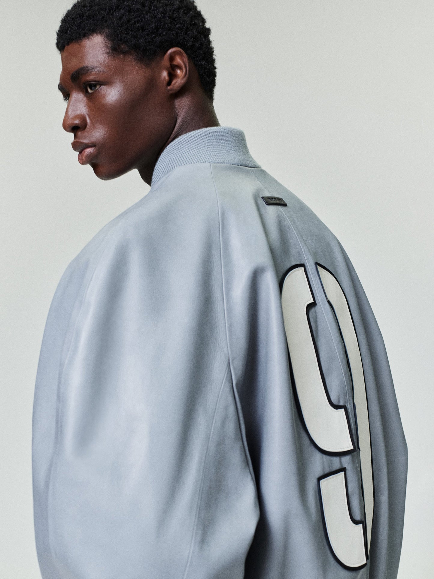 Leather 9 Raglan Bomber Jacket