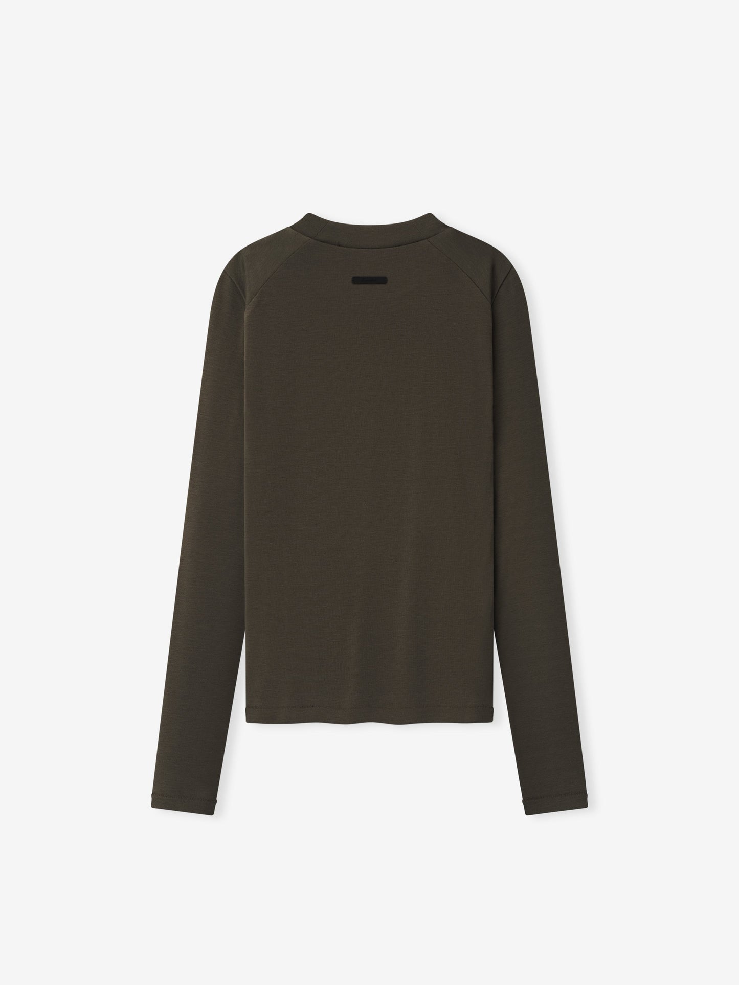 Womens Rib Fitted Long Sleeve Tee