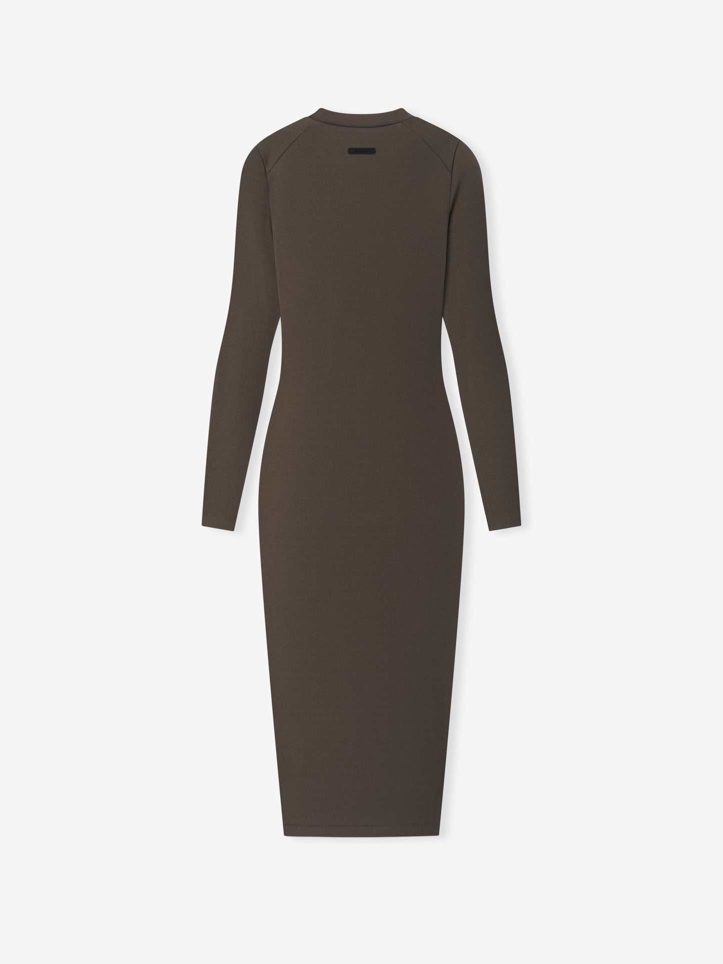 Womens Rib Knit Fitted Long Sleeve Dress