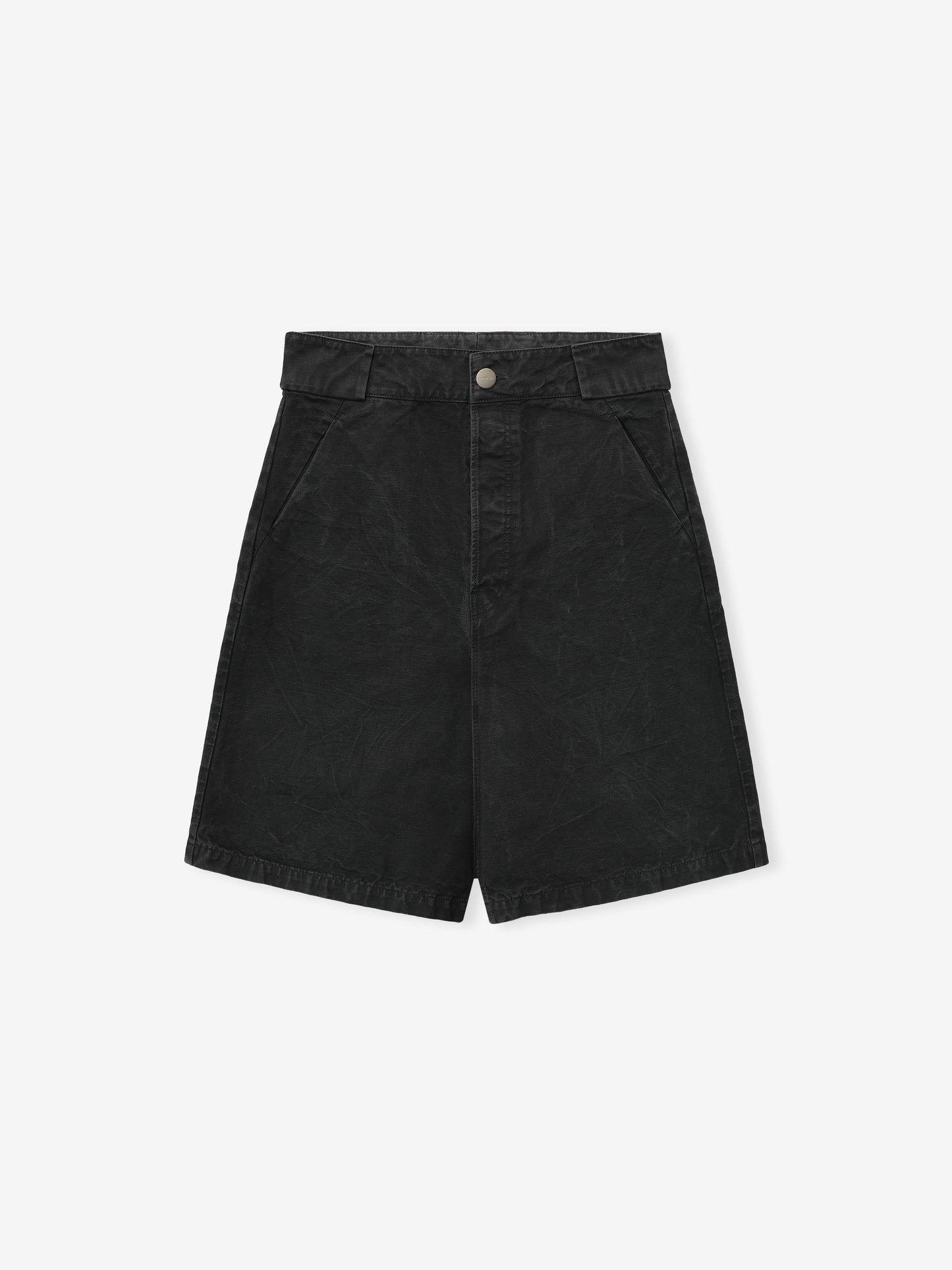 Washed Canvas Utility Shorts