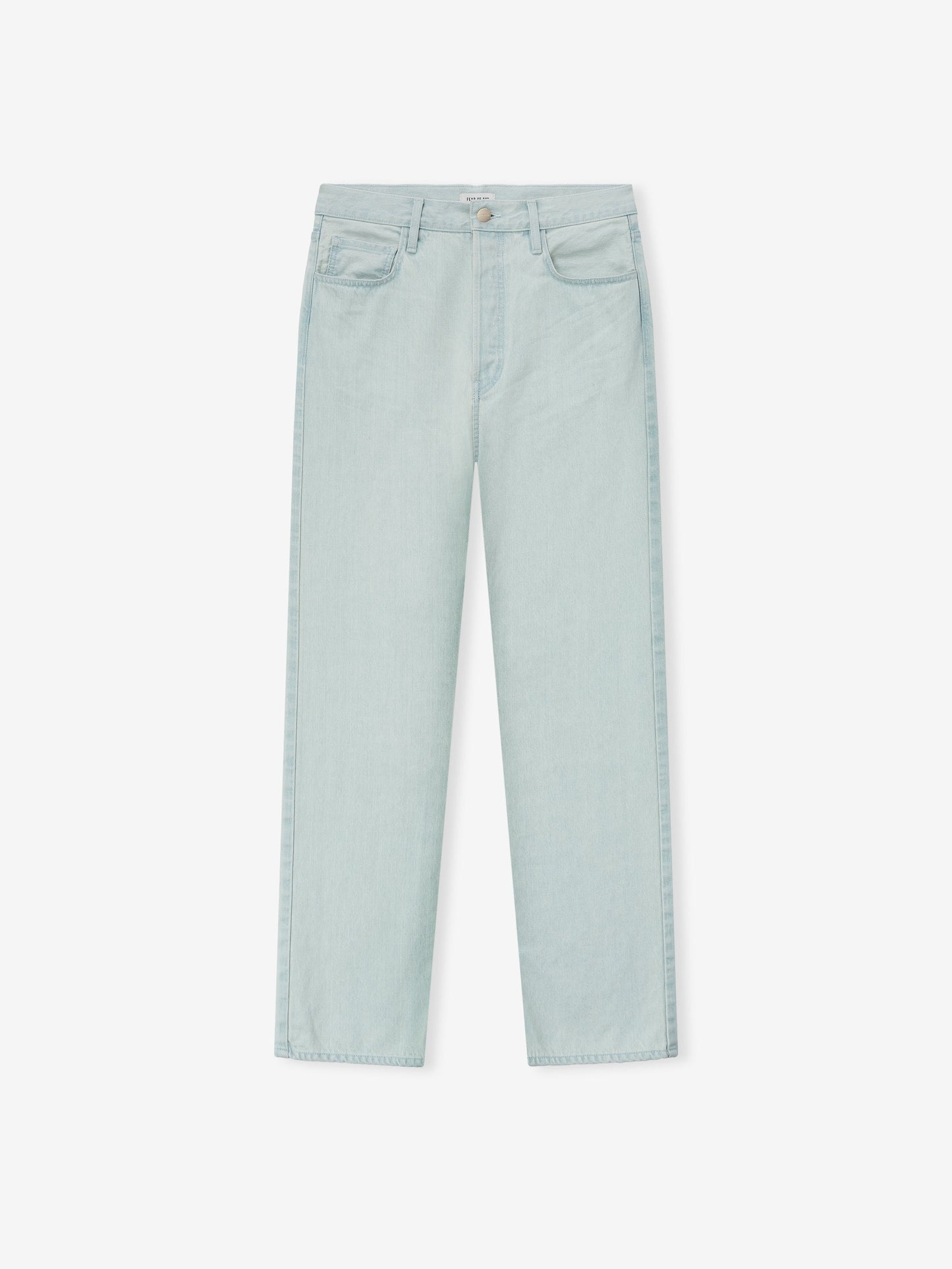 Bleach Washed Denim Straight 5 Pocket