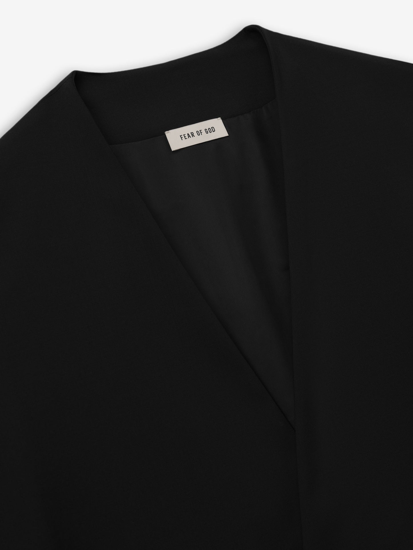 Easy Care Wool Relaxed Lapelless Jacket
