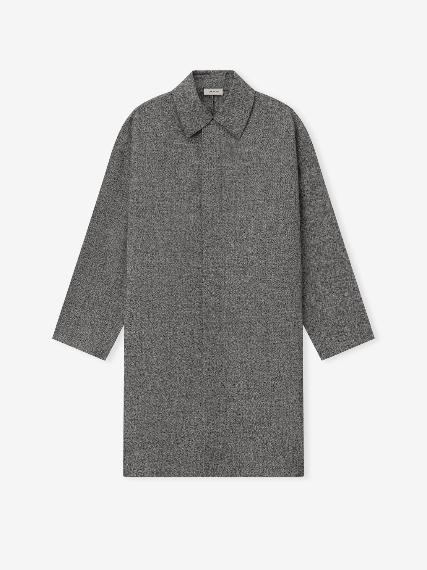Mouline Wool Relaxed Trench Coat