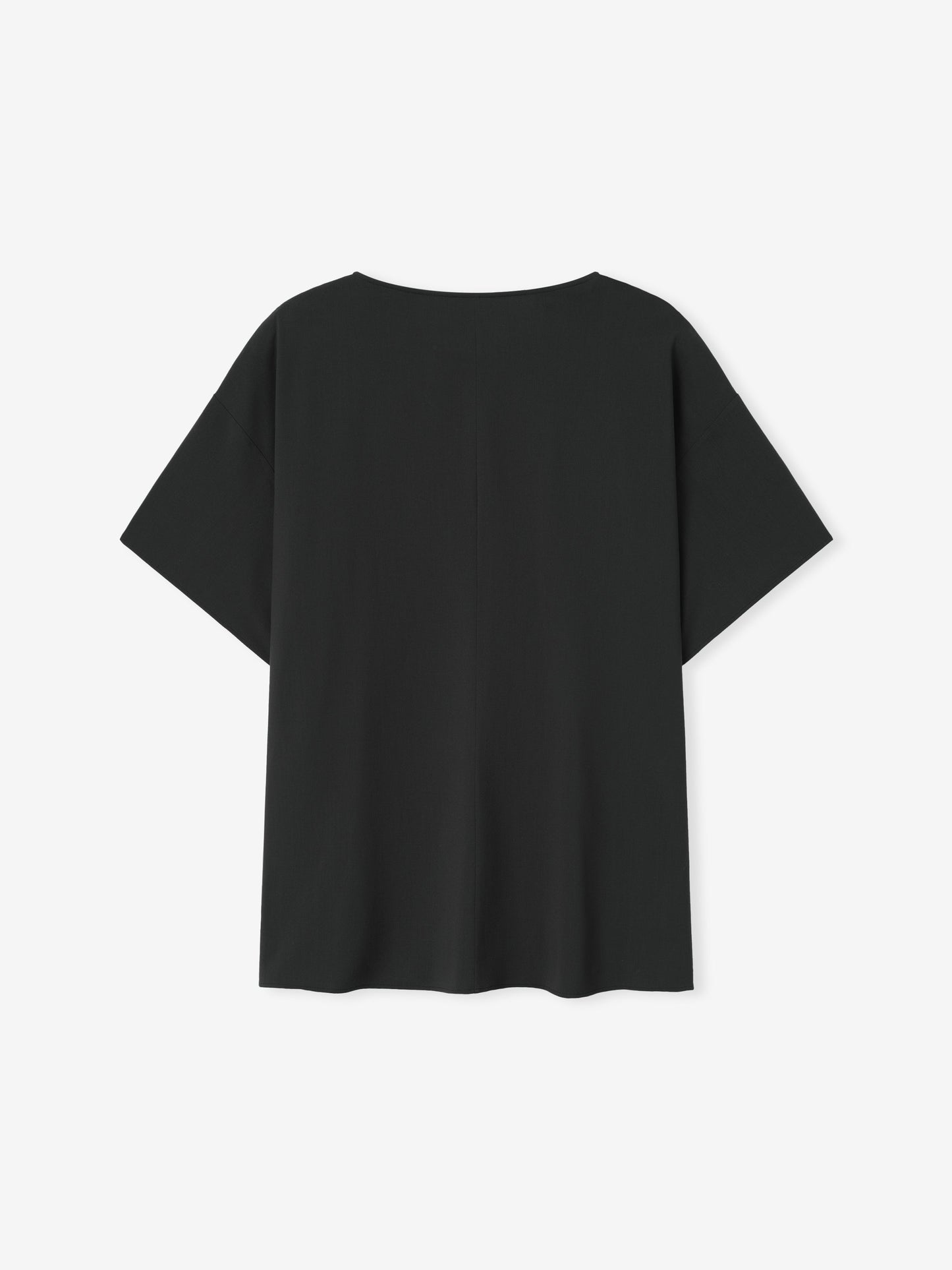 Womens Superfine Wool Boat Neck Tee