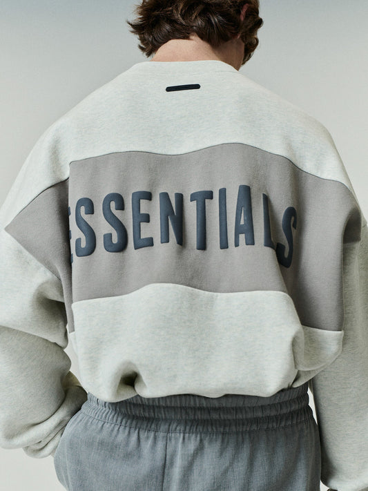Cropped Relaxed Panelled Sweatshirt