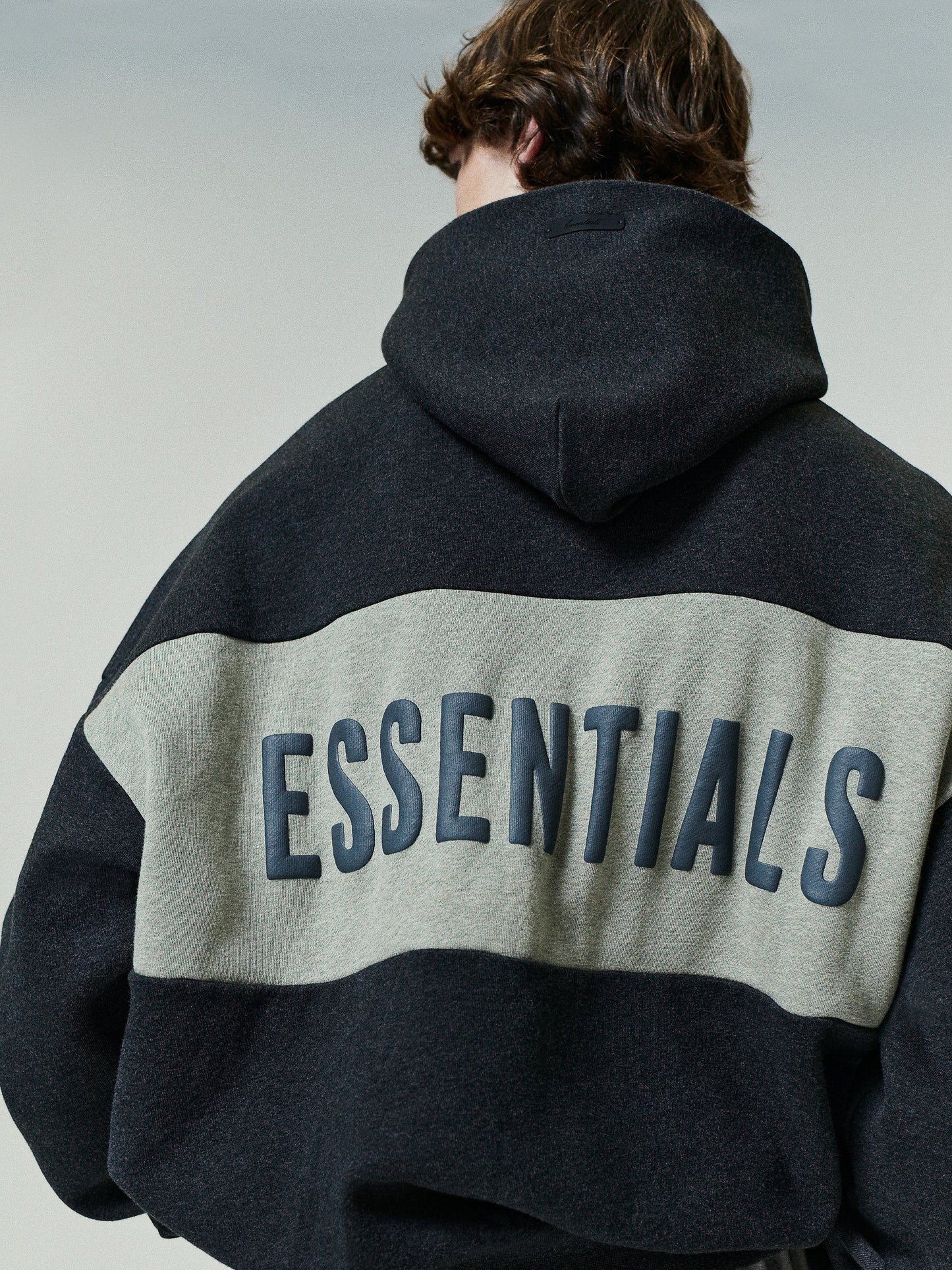 Cropped Relaxed Panelled Hoodie