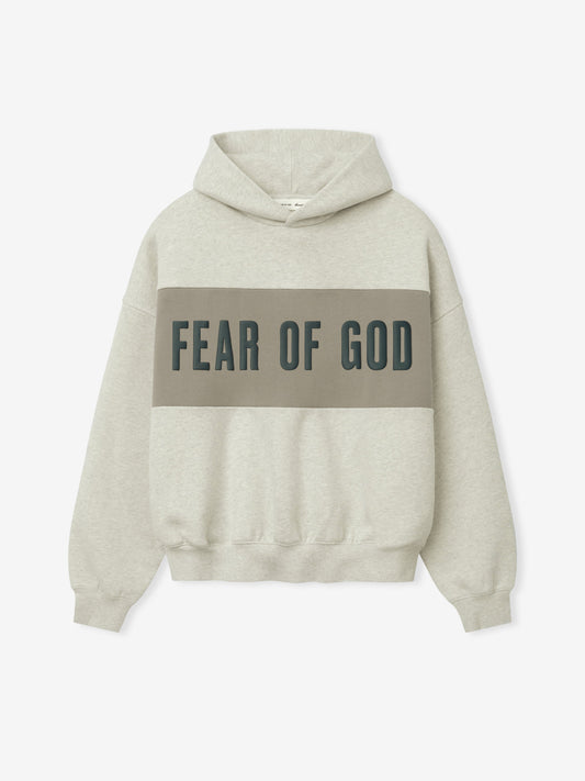 Cropped Relaxed Panelled Hoodie