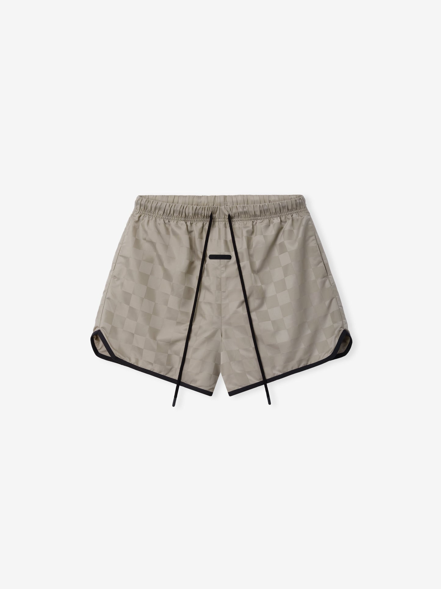 Nylon Checkered Gym Short