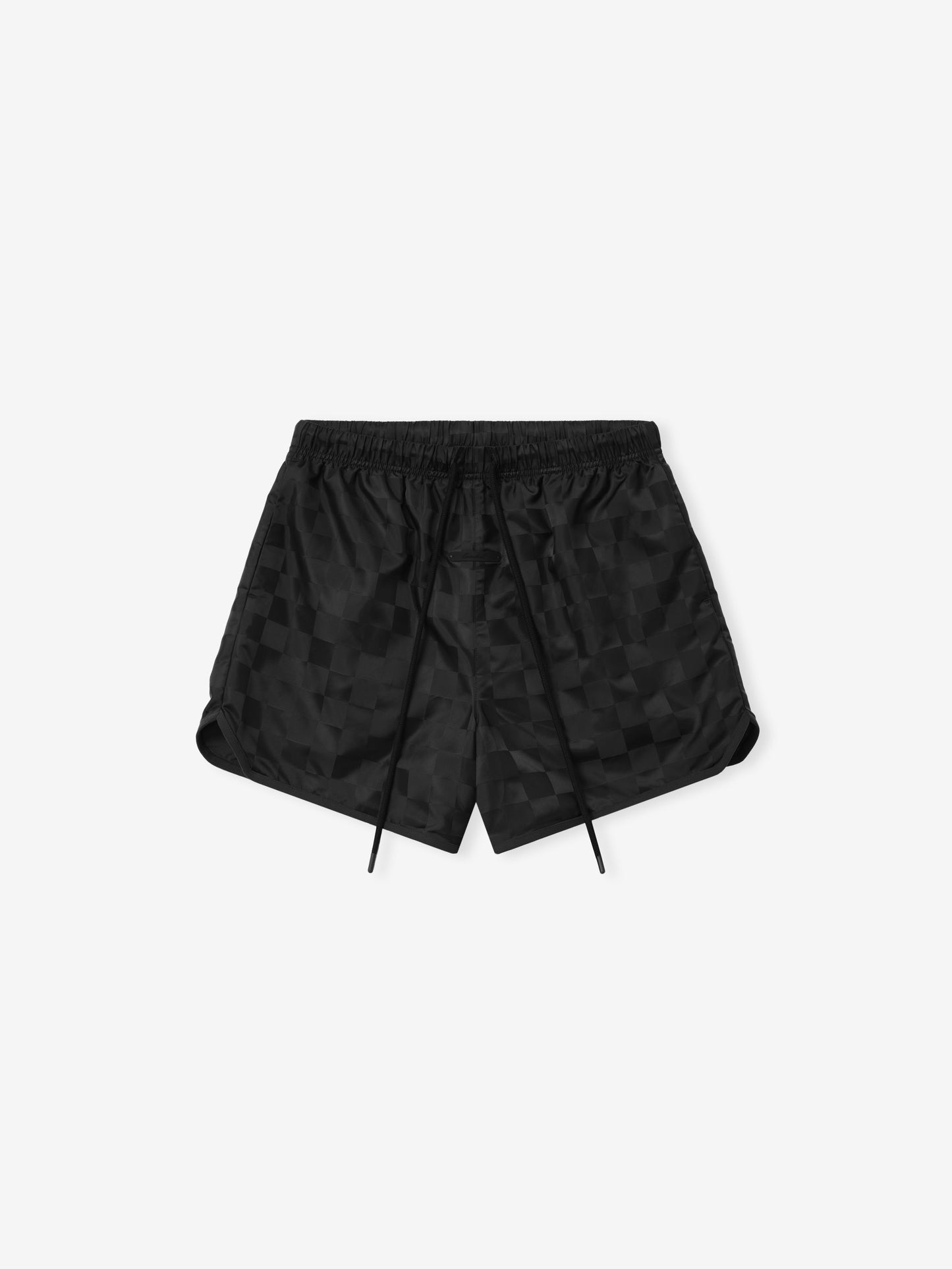 Nylon Checkered Gym Short