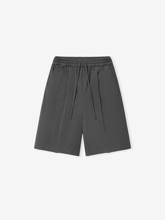 Cotton Twill Relaxed Drawstring Short