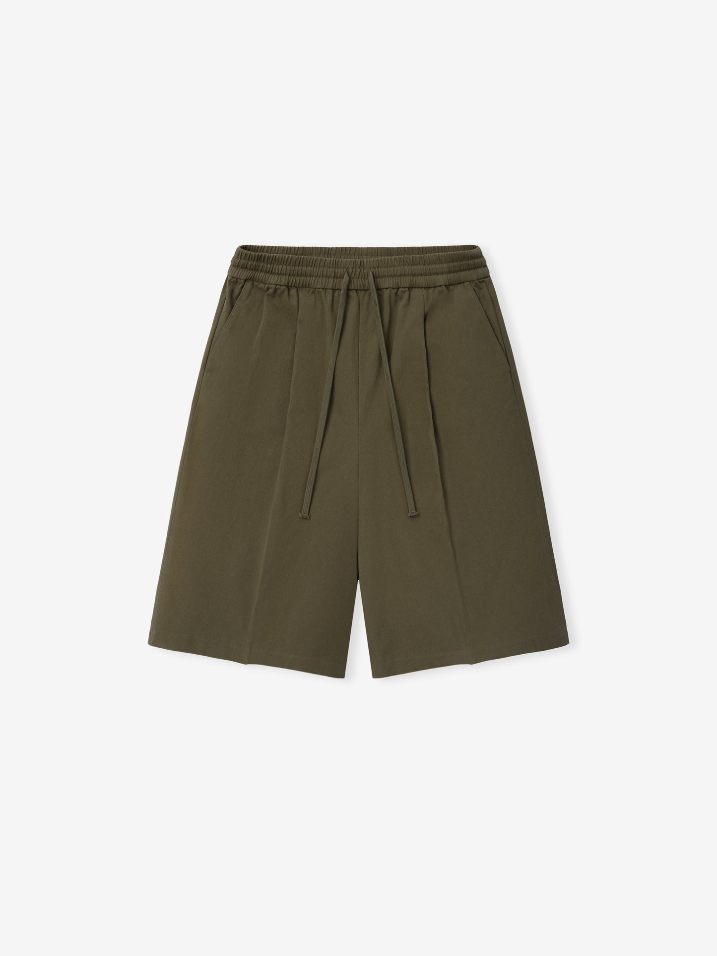 Cotton Twill Relaxed Drawstring Short