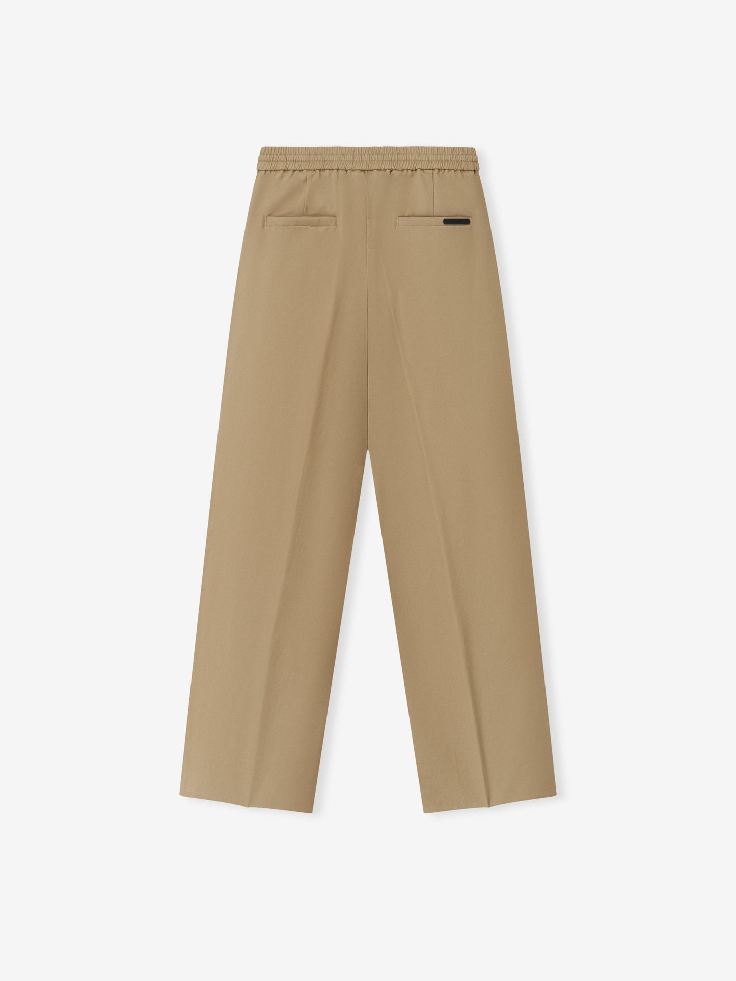 Womens Cotton Twill Pleat Front Drawstring Pant